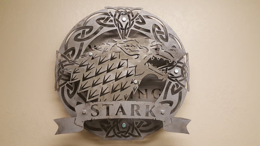 HOUSE STARK Coat of Arms from the Game of Thrones series,  4 layered shield