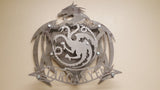 HOUSE TARGARYEN Coat of Arms from the Game of Thrones series,  4 layered shield 3d Metal / Wall Art (Collect them all!)