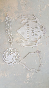 HOUSE TARGARYEN Coat of Arms from the Game of Thrones series,  4 layered shield 3d Metal / Wall Art (Collect them all!)