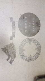 HOUSE STARK Coat of Arms from the Game of Thrones series,  4 layered shield