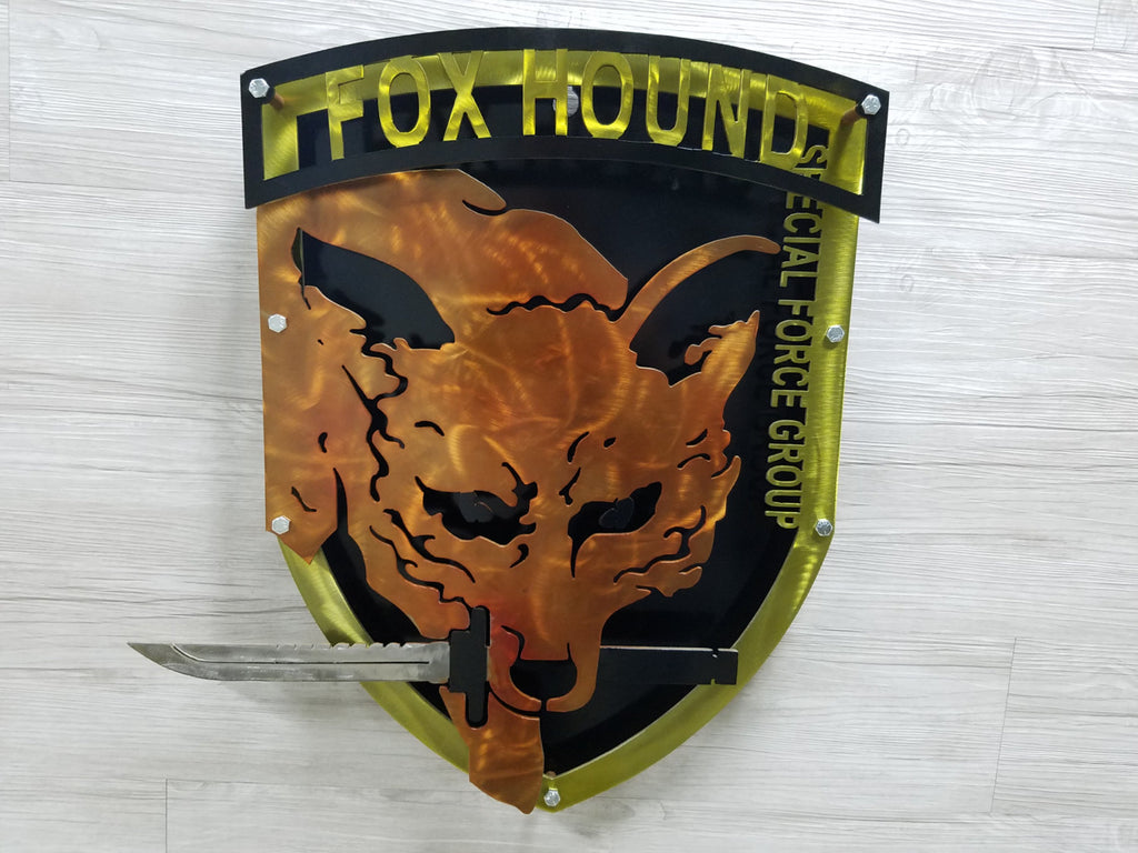 foxhound metal gear logo Metal Gear Solid Foxhound Logo 3D (Orginal version) – Arclight CNC