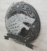 HOUSE STARK Coat of Arms from the Game of Thrones series,  4 layered shield 3d Metal / Wall Art (Collect them all!)