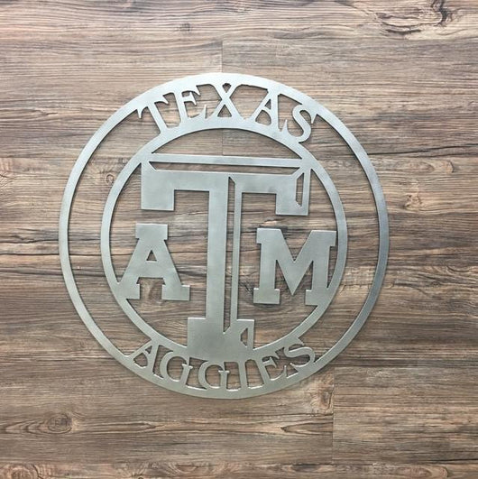 Texas A&M Metal Art