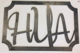 Monogram Initials With Square Border