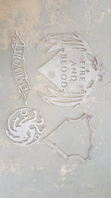 HOUSE TARGARYEN Coat of Arms from the Game of Thrones series,  4 layered shield