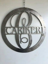 Family Name With Monogram Circle