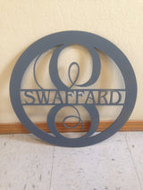 Family Name With Monogram Circle