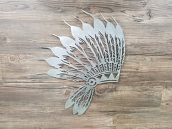 Indian Headdress (Home Decor, Wall Art, Metal Art)