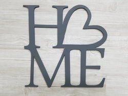 Home With Heart (Home Decor, Wall Art, Metal Art)