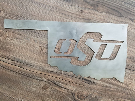 OSU Oklahoma State Sign (Home Decor, Wall Art, Metal Art)