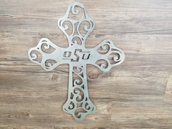 Oklahoma State University Cross With OSU logo