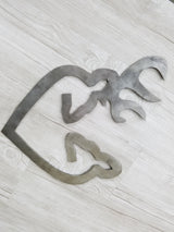 Deer Heart Buck/Doe, Home Decor, Wall Art, Unpainted