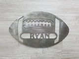 Football With Name (Home Decor, Wall Art, Metal Art, Can Be Personalized)