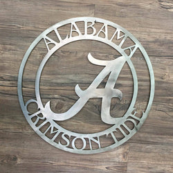 Alabama Crimson Tide Logo (Home Decor, Football, Sports, Wall Art, Metal Art)