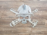 OILFIELD SKULL { skulls / metal art / wall art / home decor / roughneck / oilfield trash / oilfield life /(((Can Be PERSONALIZED)))}