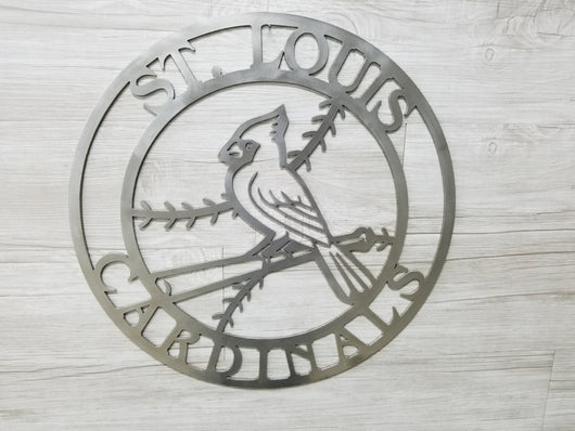 St Louis Cardinals Logo Round Metal Sign Baseball Signs Gift for Fans -  Custom Laser Cut Metal Art & Signs, Gift & Home Decor