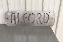Name with Square Border (Home Decor, Wall Art, Metal Art, Can Be Personalized)