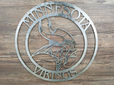 Minnesota Vikings Circle with Viking Logo
