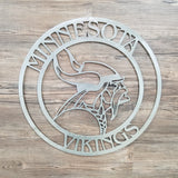Minnesota Vikings Circle with Viking Logo