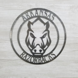 Arkansas Razorback Circle W/Razorback Face