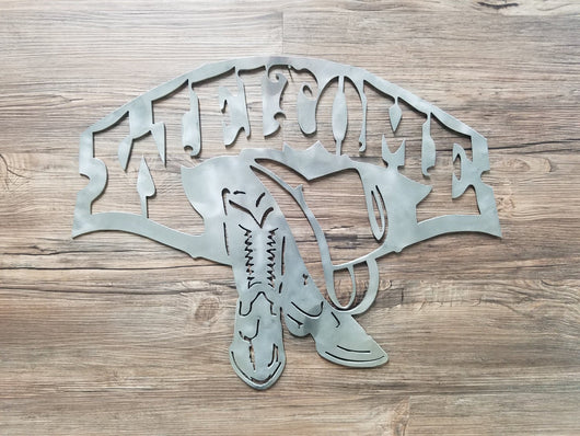 Western Welcome Decor, Home Decor, Wall Art, Unpainted