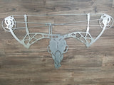 Deer Skull with Bow Antlers (Home Decor,Hunting, Bow Hunting, Wall Art, Metal Art, {Can Be Personalized})