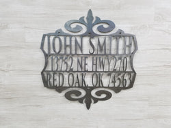 Mailbox Name & Address Sign (Home Decor, Wall Art, Metal Art)