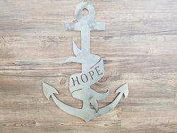Anchor With Hope (Home Decor, Wall Art, Metal Art)