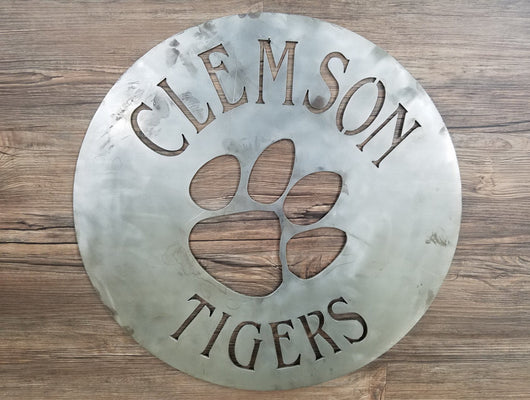 Clemson Tigers Circle With Logo