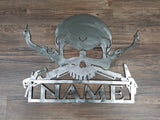 FABRICATOR Skull { skulls / metal art / wall art / home decor / welder / fabrication / welding / tig / ark / mig /(((Can Be PERSONALIZED)))}