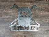 PIPELINE WELDER Skull { skulls / metal art / wall art / home decor / fabrication / welding / tig / ark / mig /(((Can Be PERSONALIZED)))}