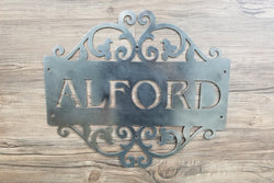 Family Name Plate (Home Decor, Wall Art, Metal Art, {Can Be Personalized})