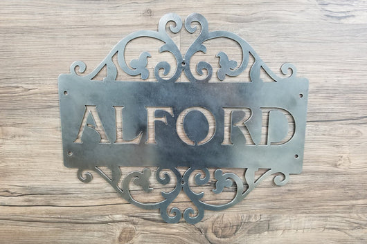 Family Name Plate (Home Decor, Wall Art, Metal Art, {Can Be Personalized})