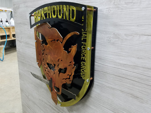 metal gear foxhound logo Metal Gear Solid Foxhound Logo 3D (Orginal version) – Arclight CNC