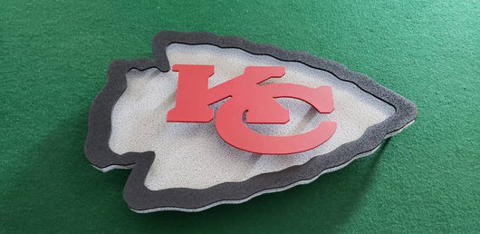 Kansas City Chiefs 3d multi layerd sports sign