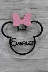 Minnie Mouse Name Sign