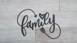 Family with Arrow Wall Decor