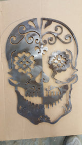 Sugar Skull Metal Wall Art