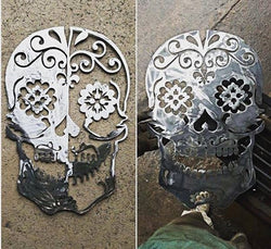Sugar Skull Metal Wall Art