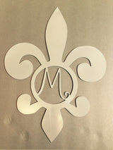Fleur De Lis With Monogram Letter