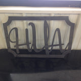 Monogram Initials With Square Border