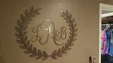 Wreath With Monogram Initials